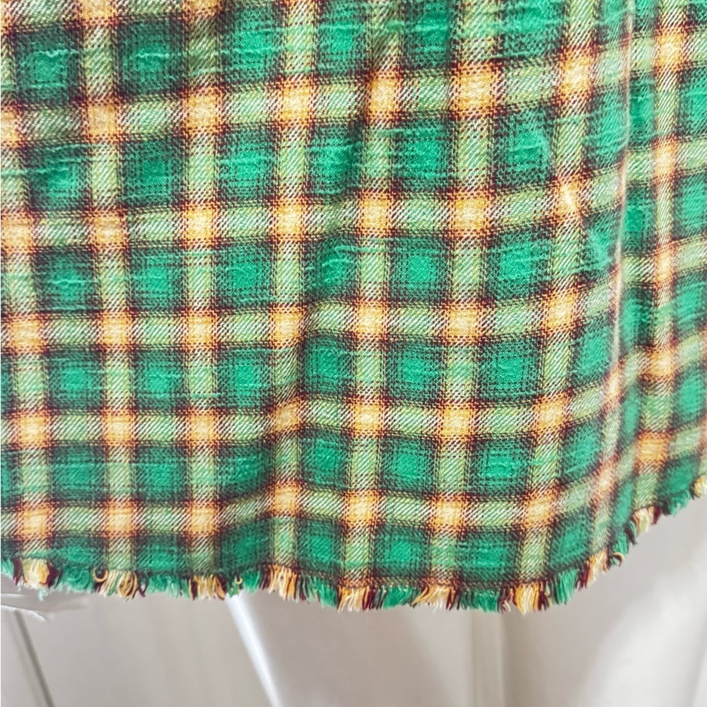 BDG Urban Outfitters Brixton Flannel Button-Down Shirt Tunic Top Sz Medium P-17 - Picture 10 of 16